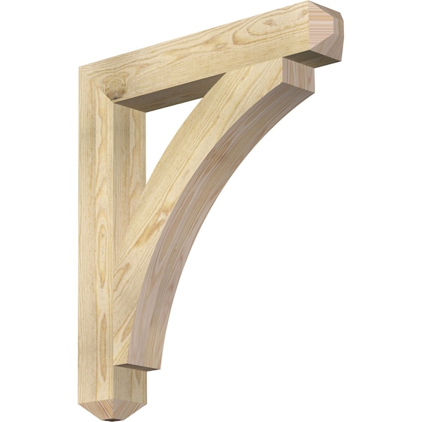 Ekena Millwork Thorton Craftsman Rough Sawn Bracket, Douglas Fir, 4"W x 26"D x 30"H BKT04X26X30THR04RDF - main